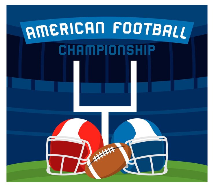 Vector superbowl american football in flat design