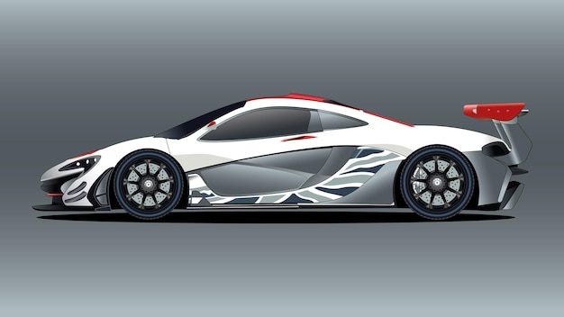 Supercar en mockup