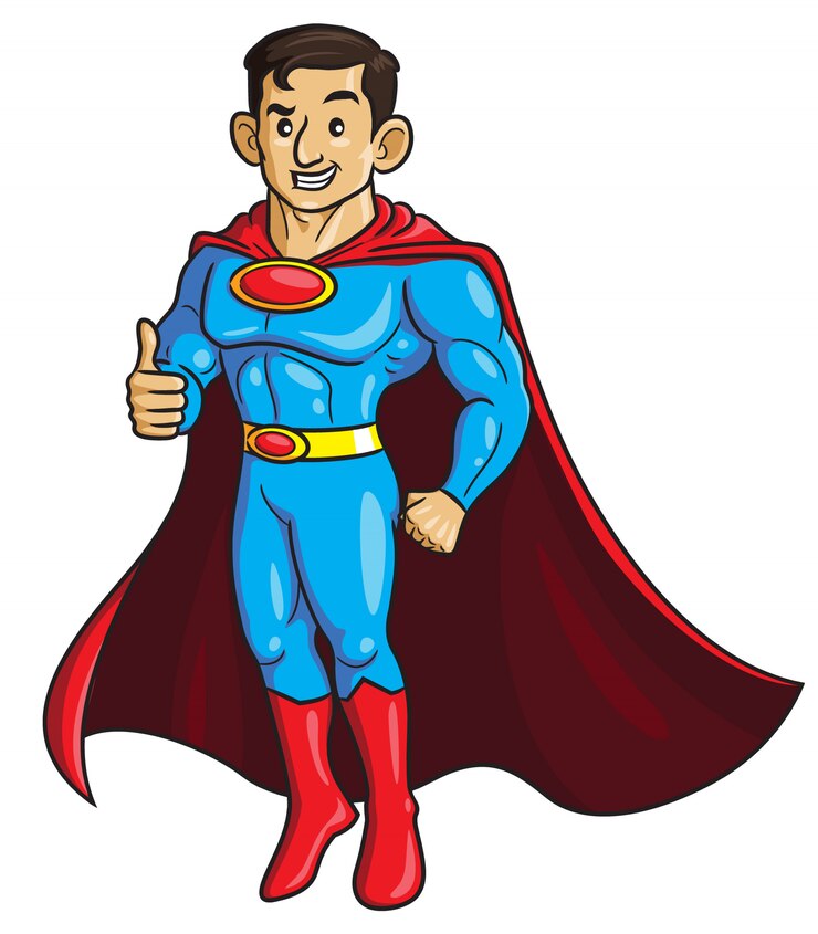 Vector superdad cartoon