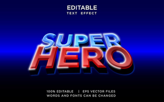 superhero editable text effect comic text style