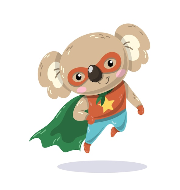 Superhero koala concept