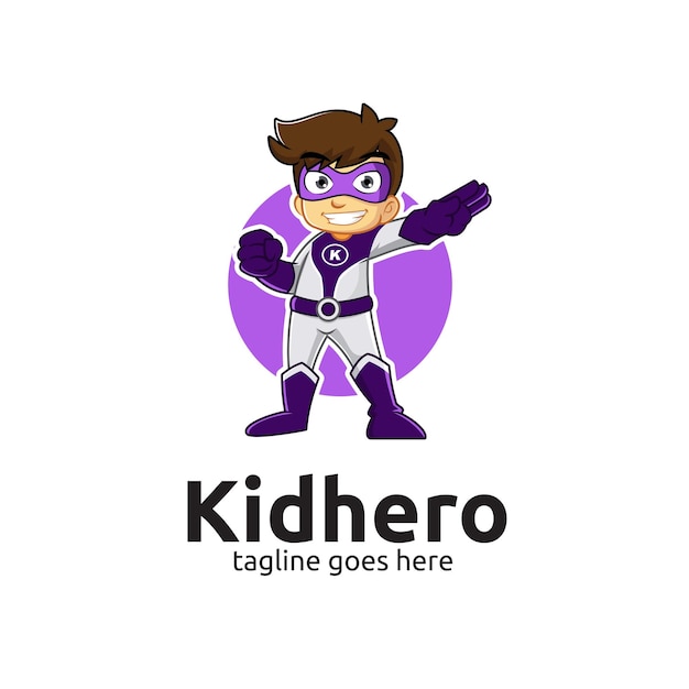 superhero mascot logo design