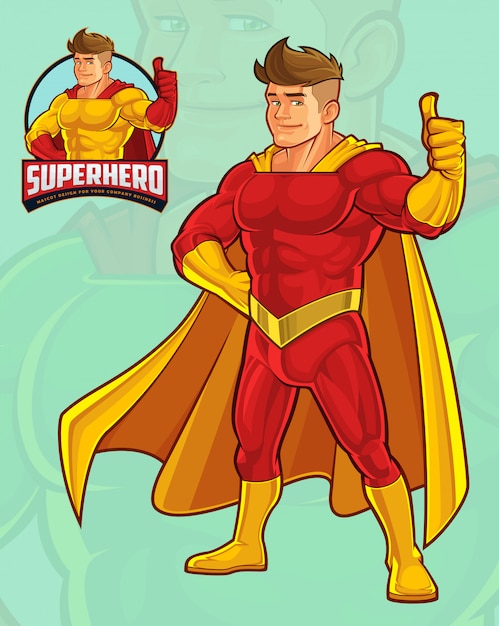 Superhero mascot