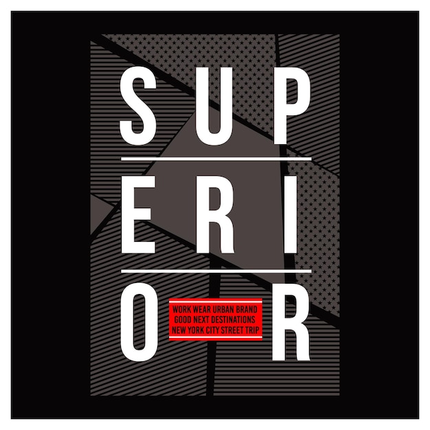 Vector superieure ontwerp typografie vectorillustratie