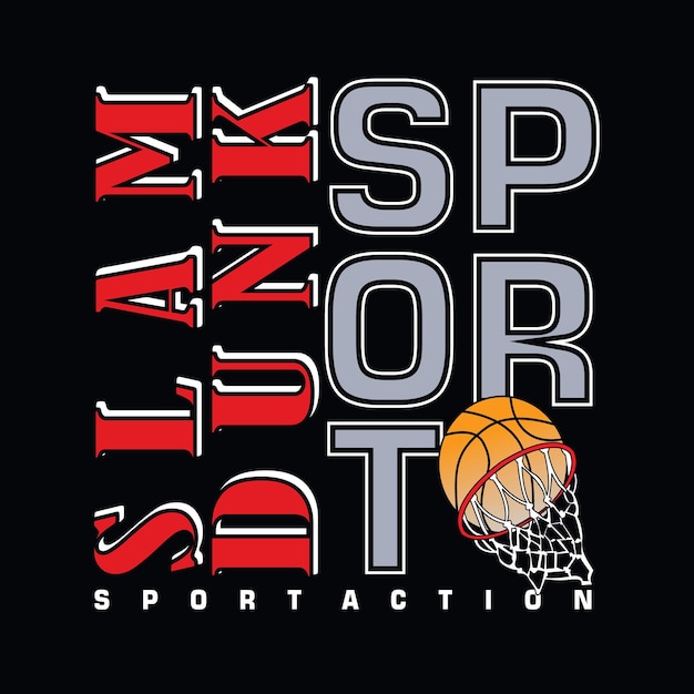 Vector superior basketball with basketball illustration premium vector