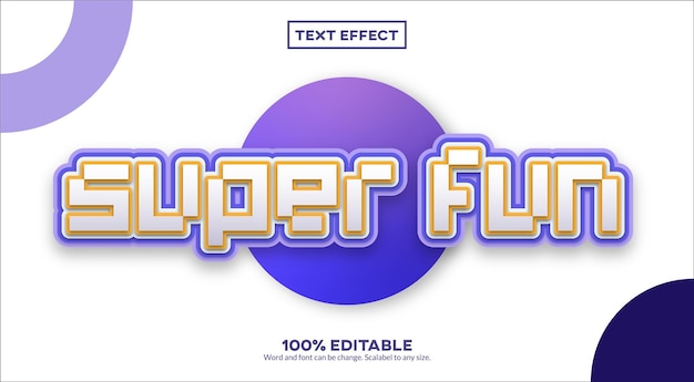 Vector superleuk 3d-teksteffect