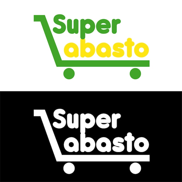 Vettore logo dell'azienda commerciale del supermercato