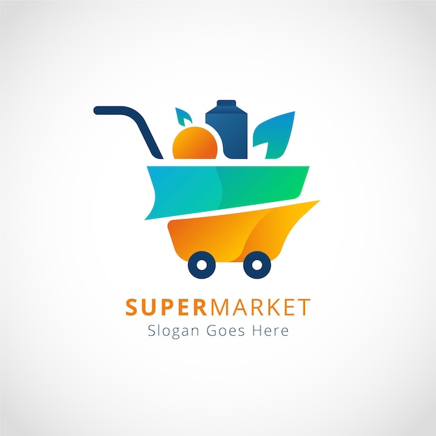 Supermarket logo concept