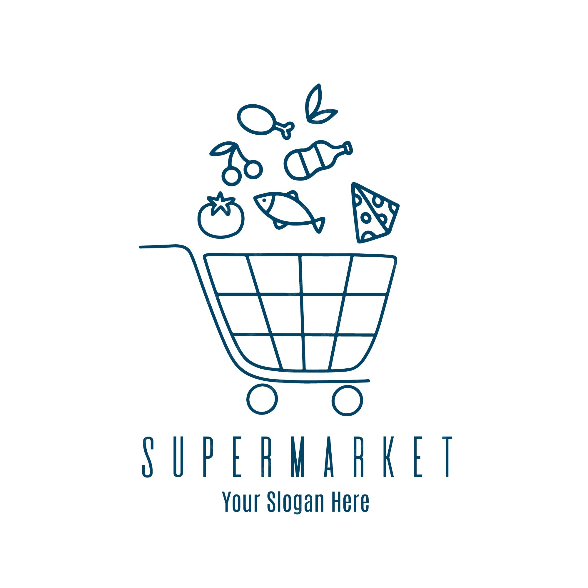 Premium Vector Supermarket Logo Concept