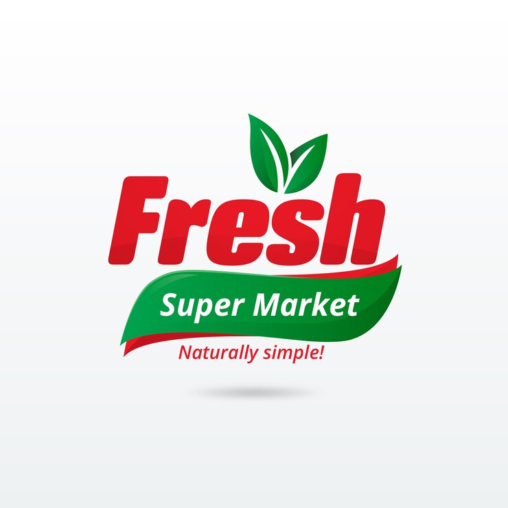Vector supermarket logo template