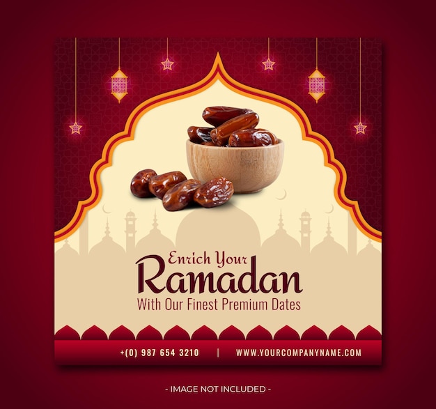 Vector supermarkt social media banner ramadan kareem verkoop traditionele islamitische banner sjabloon