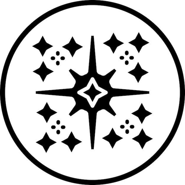 Vector supernova icon style