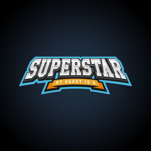 Tipografia completa di potenza superstar