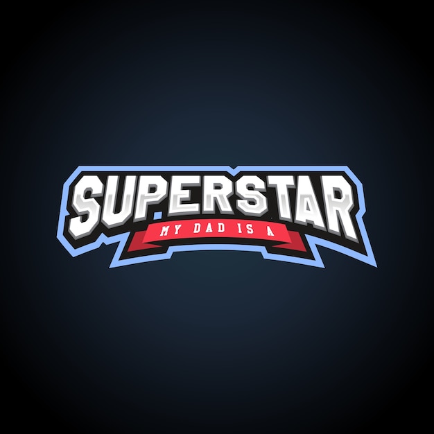 Superstar power volledige typografie