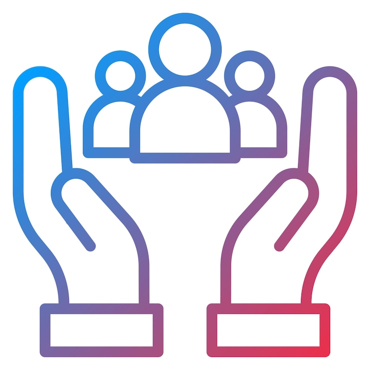 Vector support group icon vector image can be used for addiction