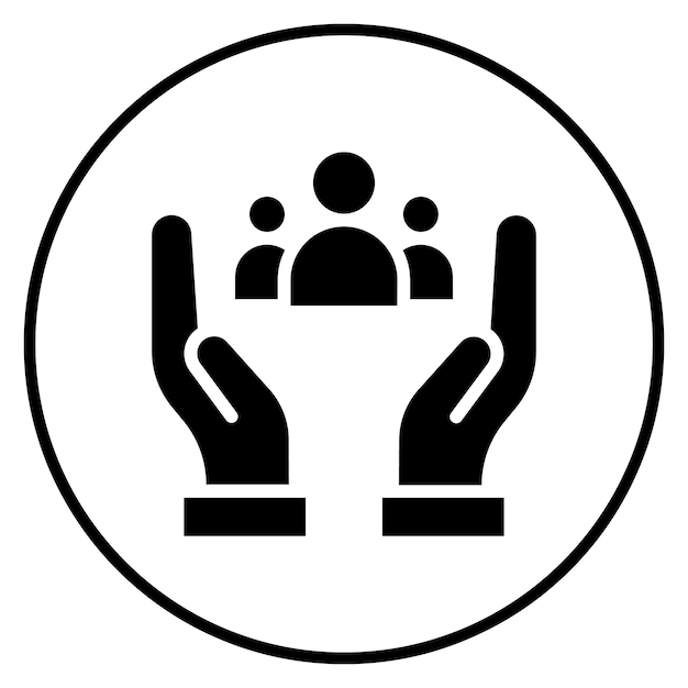 Поддержка группы икон векторное изображение может быть использовано для зависимости