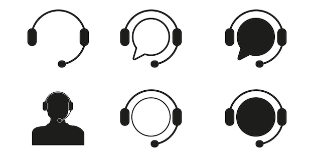 Support service.  Chat vector icons. Call center, vector illustration eps10