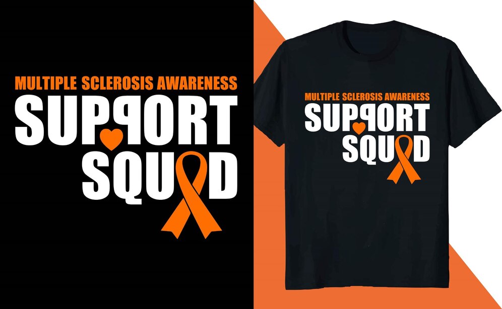 Premium Vector | Support squad multiple sclerosis awareness