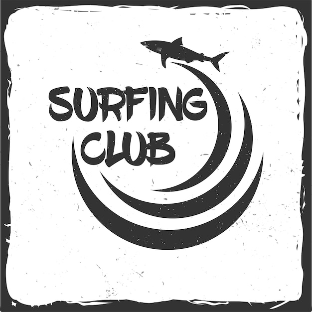 Concetto di club di surf