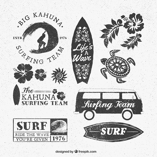 Surf team logos