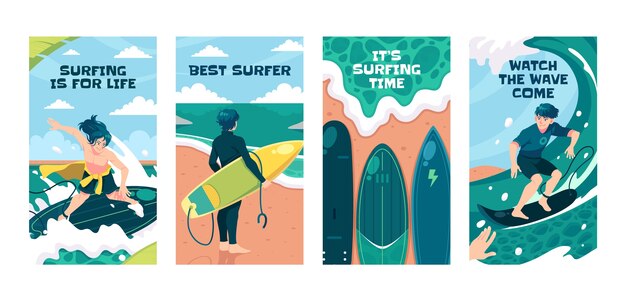 Vector surf  template design