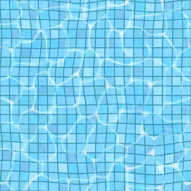 Surface of the water in the swimming pool, seamless pattern.