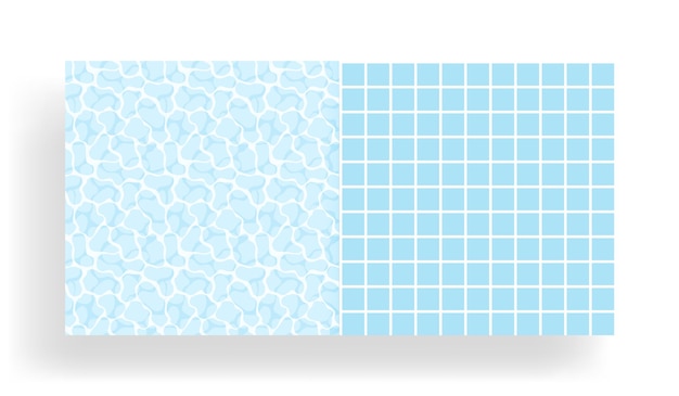 Surface of the water in the swimming pool with seamless tile pattern.
