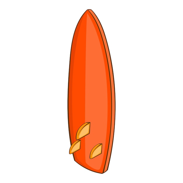 Vector surfboard icon cartoon illustration of surfboard vector icon for web design