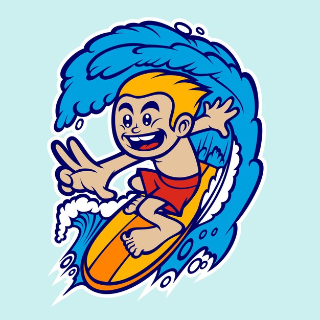 Surfer boy