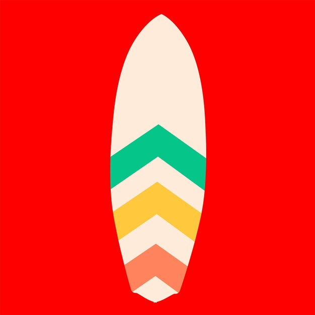 Surfing Board Summer Vector