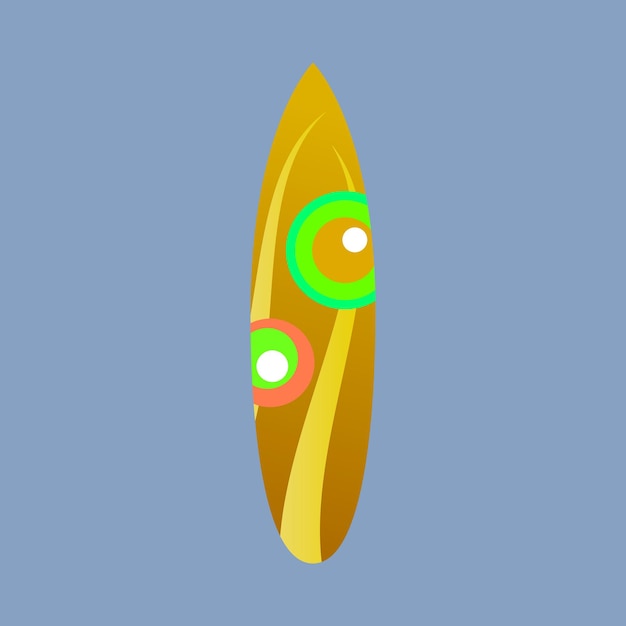 Vector surfing board vector illustration