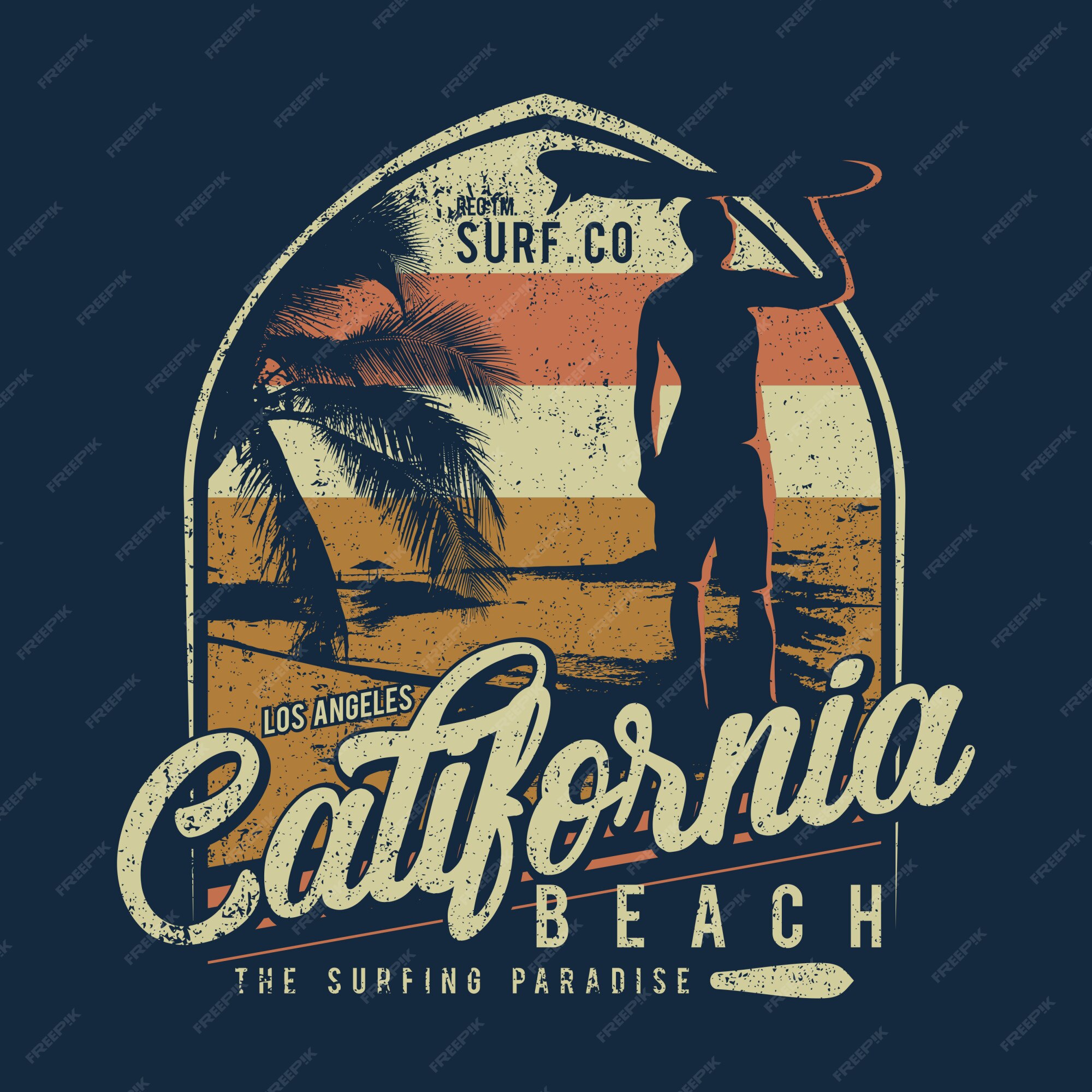 logo design infinito verão california long beach super surfista