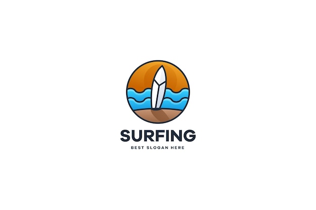 Surfing logo