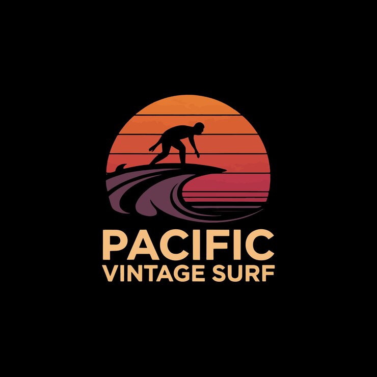 Vector surfing t shirt design