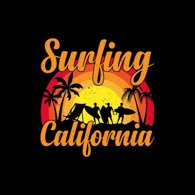 Surfing Tshirt Design