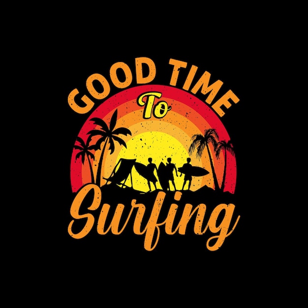 Surfing Tshirt Design