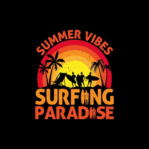 Surfing Tshirt Design