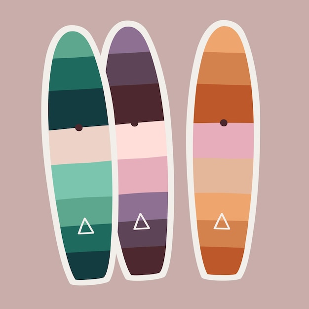 Vector surfplank illustratie