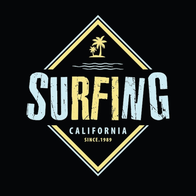 Surft-shirt en kledingontwerp