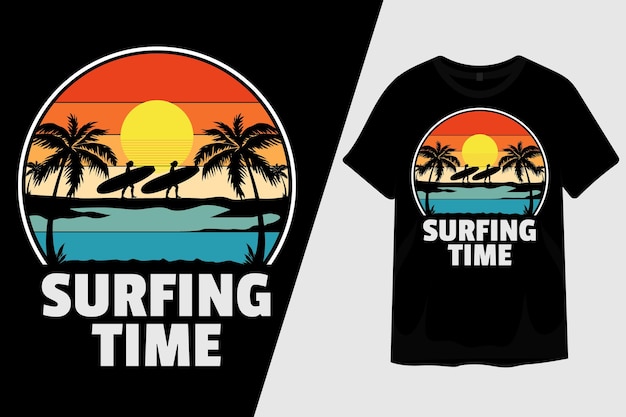 surftijd t-shirt ontwerp