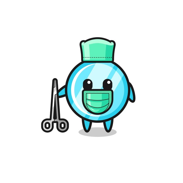 Surgeon mirror mascot character cute design