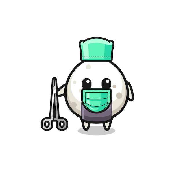 Surgeon onigiri mascot character