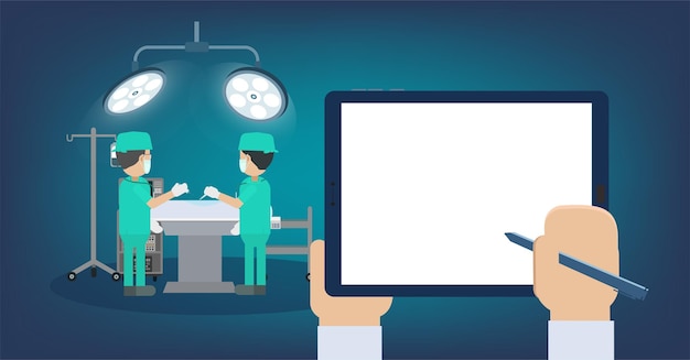 Vector surgeon with blank tablet