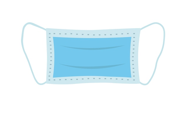 Surgical mask isolated on white. Vector illustration