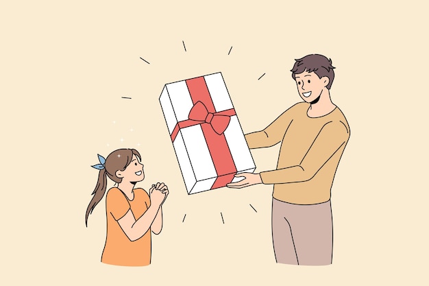 Concetto di sorpresa e regalo di vacanza