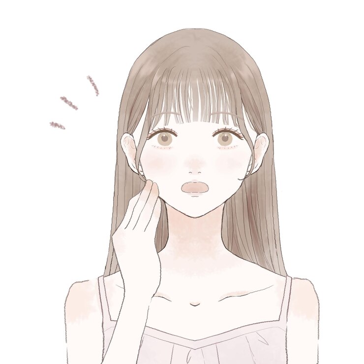 Vector びっくりした女性。白い背景に。