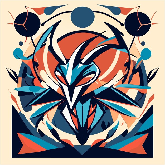 Vector surreal sensation redefined a hand_drawn flat design enchantment