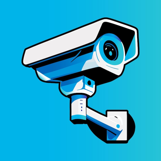 surveillance camera icon cartoon vector cctv camera