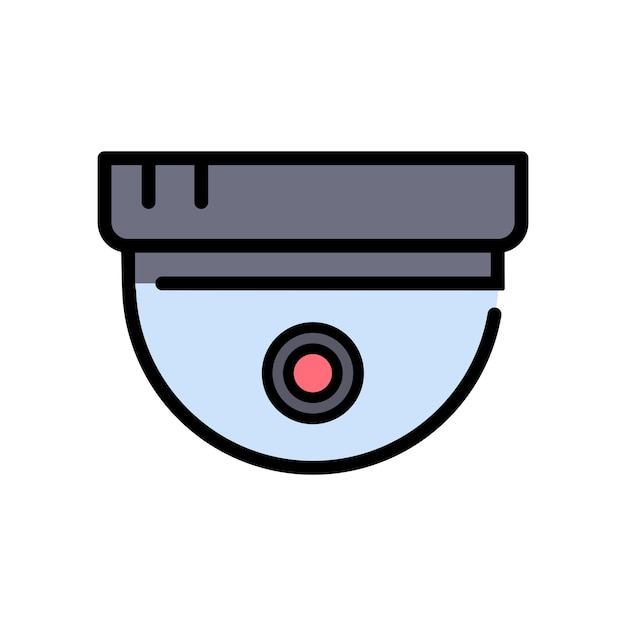 surveillance camera icon design vector template