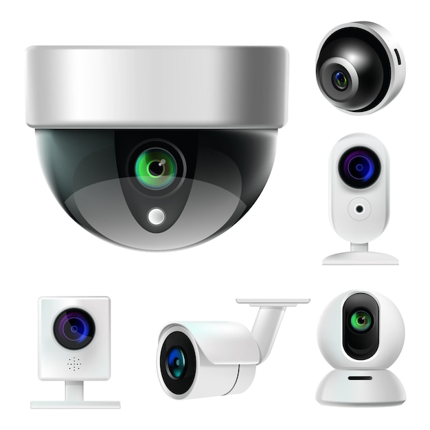 감시 카메라 또는 Cctv 격리 아이콘 보안 시스템
